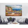 Buy cheap Handmade Mediterranean Landscape Oil Painting Garden Scene Oil Painting for Decor from wholesalers