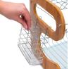 Buy cheap Stable 2 Tier Storage Unit , Bamboo / Stainless Steel Drain Rack Corrosion Resistance from wholesalers