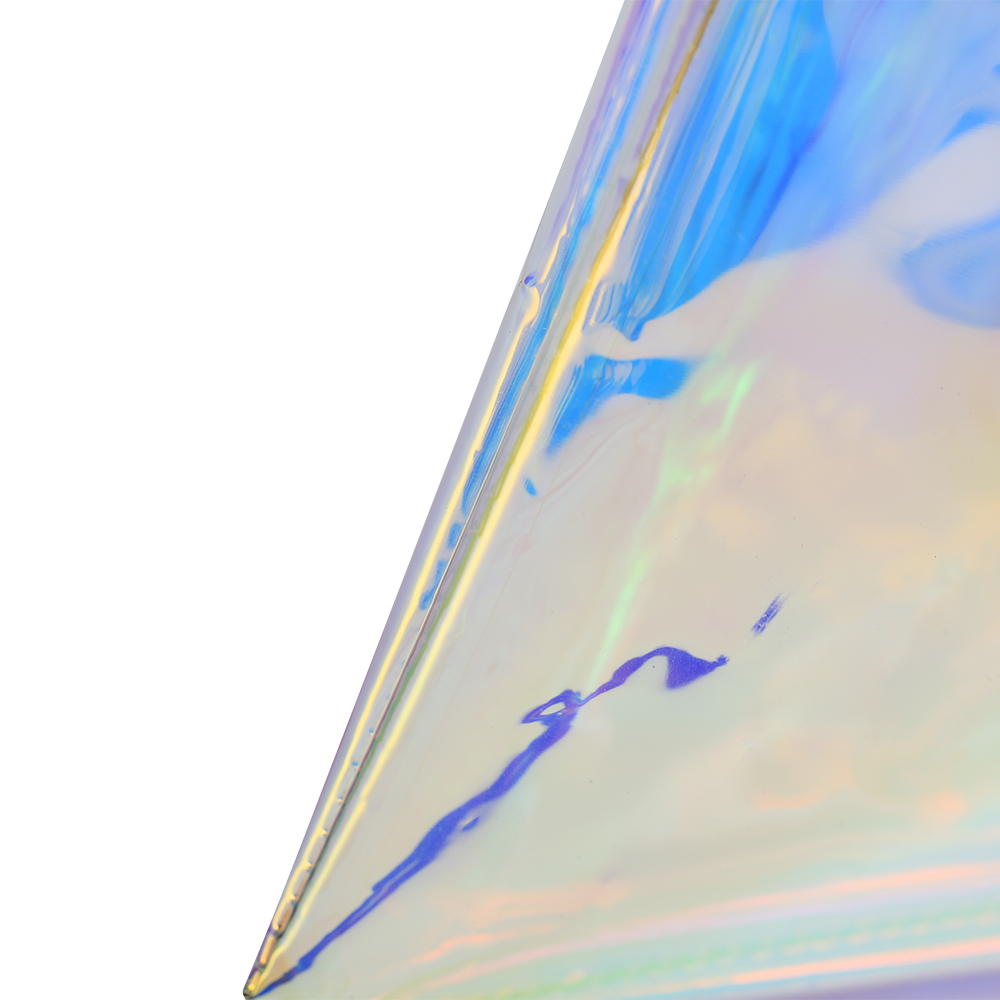 Eco friendly laser tpu with string packaging holographic tpu plastic drawstring bag