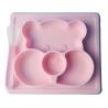 Buy cheap Silicone Customized Bear Shape Baby Feeding Suction Bowl And Plate With Spoon from wholesalers