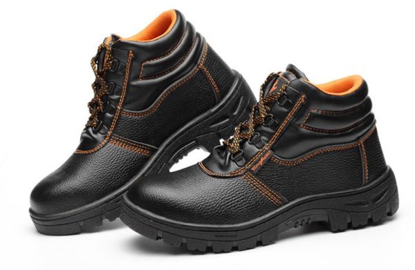 European Standard Genuine Leather Waterproof Men Work Safety Shoes Boots With