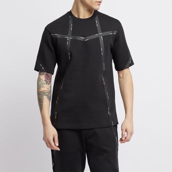 Buy cheap Cotton Loose Fashionable Mens T Shirts Short Sleeve Round Neck Custom Logo from wholesalers