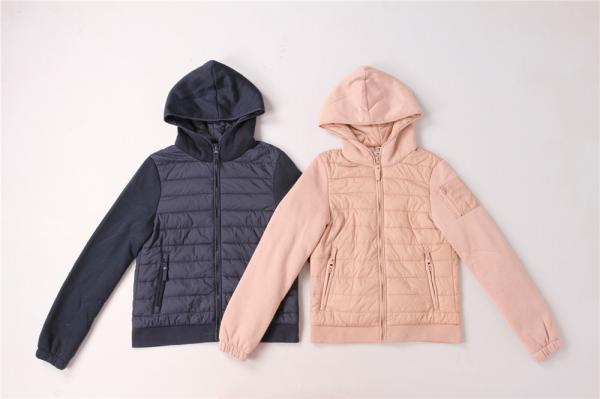 Buy cheap Girls Junior Ladies Lightweight Padded Jacket 100% Nylon Knitted Sleeve from wholesalers