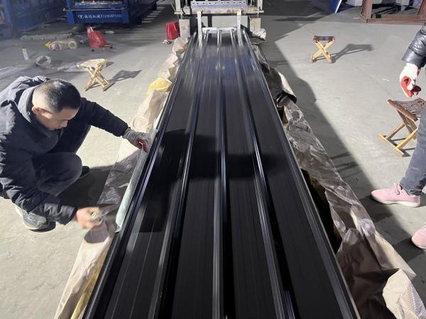 Buy cheap RAL9005 PVDF 40-years Textured Steel IBR Z275 PPGI PPGL AZ150 0.60 HDP Metal Roof Sheet Corrugated Roof Matt Chromadek from wholesalers