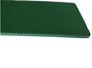 China Green Color Pvc Material Industrial Conveyor Belts With Diamond Pattern on sale