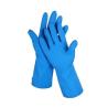 Buy cheap 18 Mil Gloves Blue Nitrile Kitchen 330mm Nitrile Gloves For Chemical Use from wholesalers