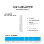 Glomarket Tuya Zigbee Smart Blinds Chain Motor Smart Curtain Automatic Motorized