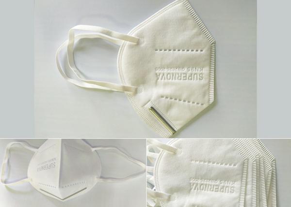 Personal Protection KN95 Filter Mask , Disposable Folding Face Mask For Civil
