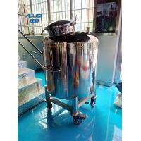 Buy cheap SUS316L Raw Milk Storage Tank movable tank with wheels product