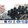 Buy cheap 69KV Power Lines Galvanised Steel Tubular Electric Pole With Bitumen from wholesalers