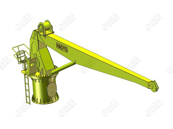 Buy cheap Fixed Boom Marine Offshore Pedestal Crane Deck Equipment Marine Ship Deck Crane from wholesalers