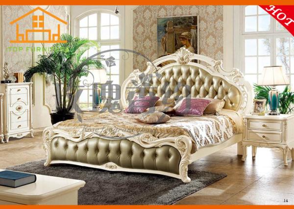 italian new model beautiful white neoclassical wooden bedroom suite furniture