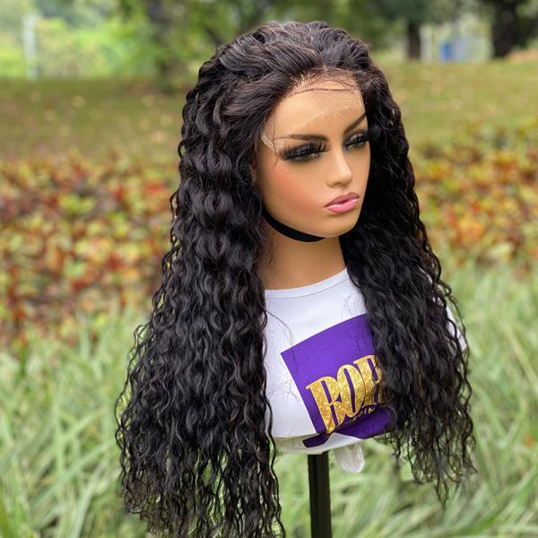 Buy cheap 5 By 5 Water Wave HD Lace Closure Wigs 250g-350g weight from wholesalers