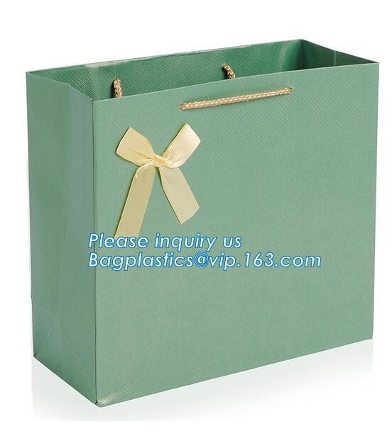 Luxury Paper Gift Carrier Shopping Bag Party Bag with Handles,printed paper carrier bag for apparel shopping bag, bageas