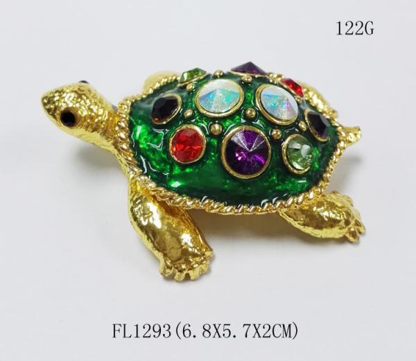 Buy cheap Fashion Alloy Turtle Jewelry Box green turtle trinket box/jewelry box from wholesalers