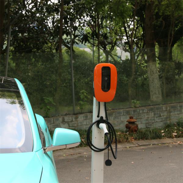 Buy cheap 60Hz Wallbox Outdoor Electric Car Charging Point WIFI Current Adjustable from wholesalers
