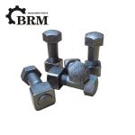 Heavy Duty Excavator Track Bolts Black Finish Plow Bolts And Nuts
