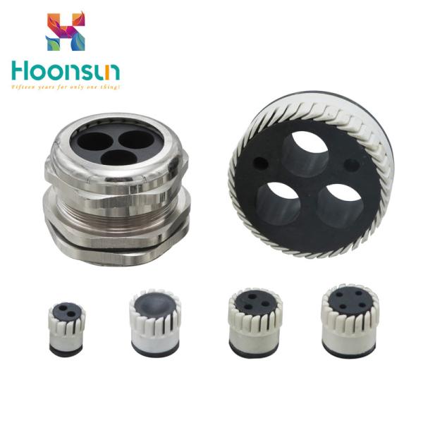 Buy cheap Multiple Entry Silicone Waterproof Cable Gland Electroplate Surface from wholesalers