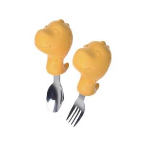 Wholesale Eco Yellow Small Silicone Spoon And Fork Silicone Dining Accessories from china suppliers