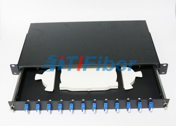 Buy cheap 12 Duplex Port Fiber Optic Terminal Box with 19 Inch Standard Structure from wholesalers