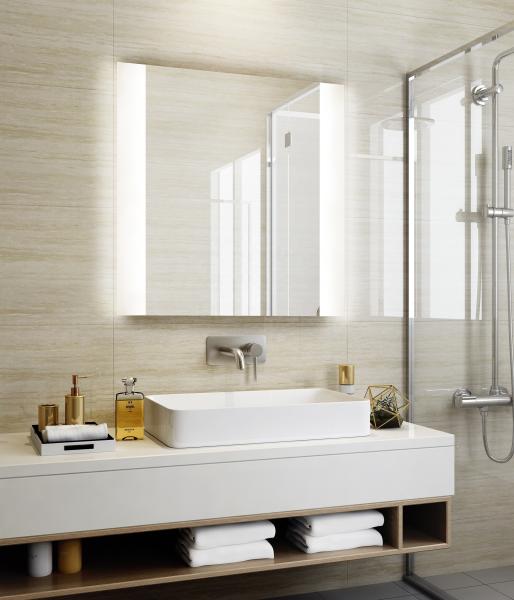 Buy cheap Adjustable LED Touch Bathroom Mirror Beveled Edge Touch Light Vanity Mirror from wholesalers