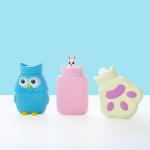 Small Leak Proof Silicone Hot Water Bag With Removable Cover For Pain Relief