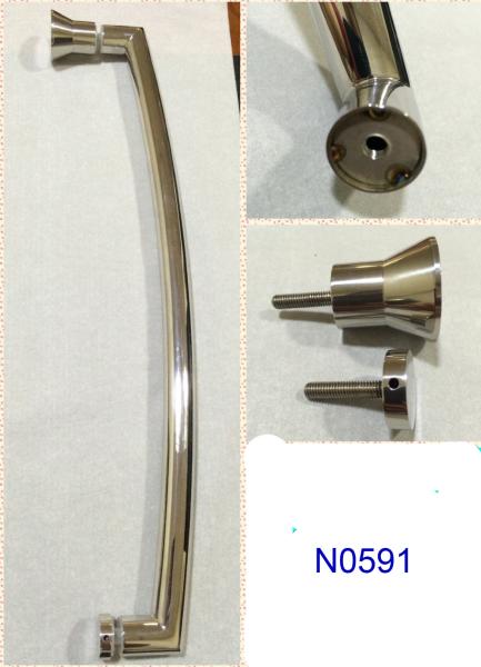 Buy cheap SUS304 Polished Chrome shower handle / glass door handle N0591 from wholesalers