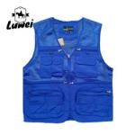 Custom Design Zip Black Utility Outdoor Workwear Journalist Multi-pocket
