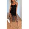 Buy cheap Small Clothing Manufacturer Vintage Fringed Sequin Tassel Slit Dress For Women from wholesalers