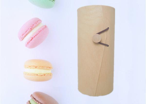 Buy cheap Balsa Small Wooden Craft Boxes , Bark Veneer Macarons Gift Packaging Box from wholesalers
