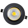 Buy cheap 15w 3w LED Ceiling Spotlights Black COB Recessed Ceiling Light from wholesalers