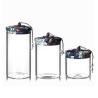 Buy cheap Cloth Cover Sealed Borosilicate Glass Storage Jars from wholesalers