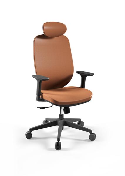 Buy cheap Executive Rotating Office Chair Rated For 300 Lbs , H1165-1260MM High Back Revolving Chair from wholesalers