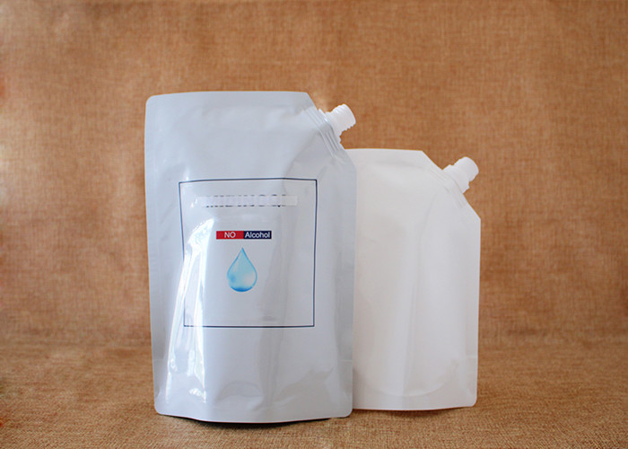 Custom Printed ziplockk Clear Drink Reusable Doypack With 15mm Spout