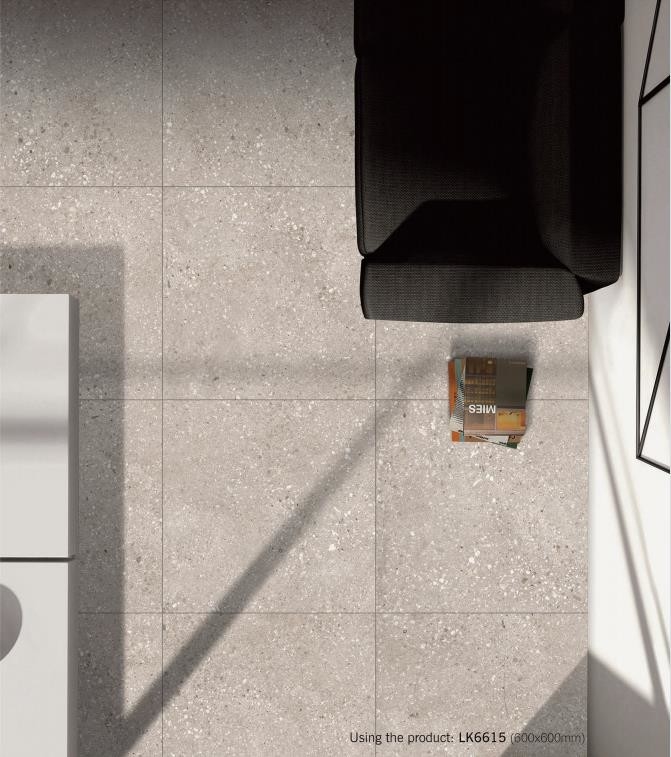 Antique Inside Wall Tile 600x600mm Terrazzo Full Body Porcelain Tiles For Renovation And Apartment