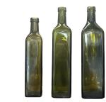 100ml 250ml 375ml 500ml 750ml Dark Green Cylinder Olive Oil Glass Bottles with