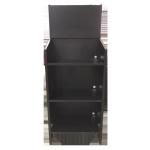 3 Tiers Black Cooking Stove Supermarket Display Racks Aluminum Adjustable