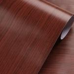 Modern Design 3D Waterproof Oil Proof Wood PVC Wallpaper Film for Door Desk or