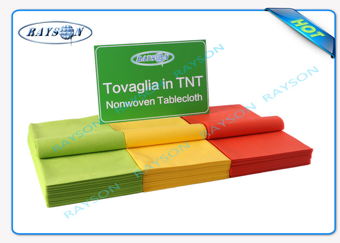Different Size Pantone Color Non Woven Tablecloth To Spain / Italy / France