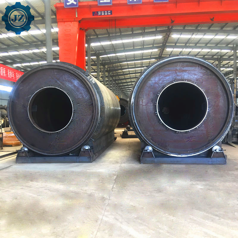 30ton Continuous Waste Plastic Scrap Tyre Recycling Pyrolysis To Oil Plant