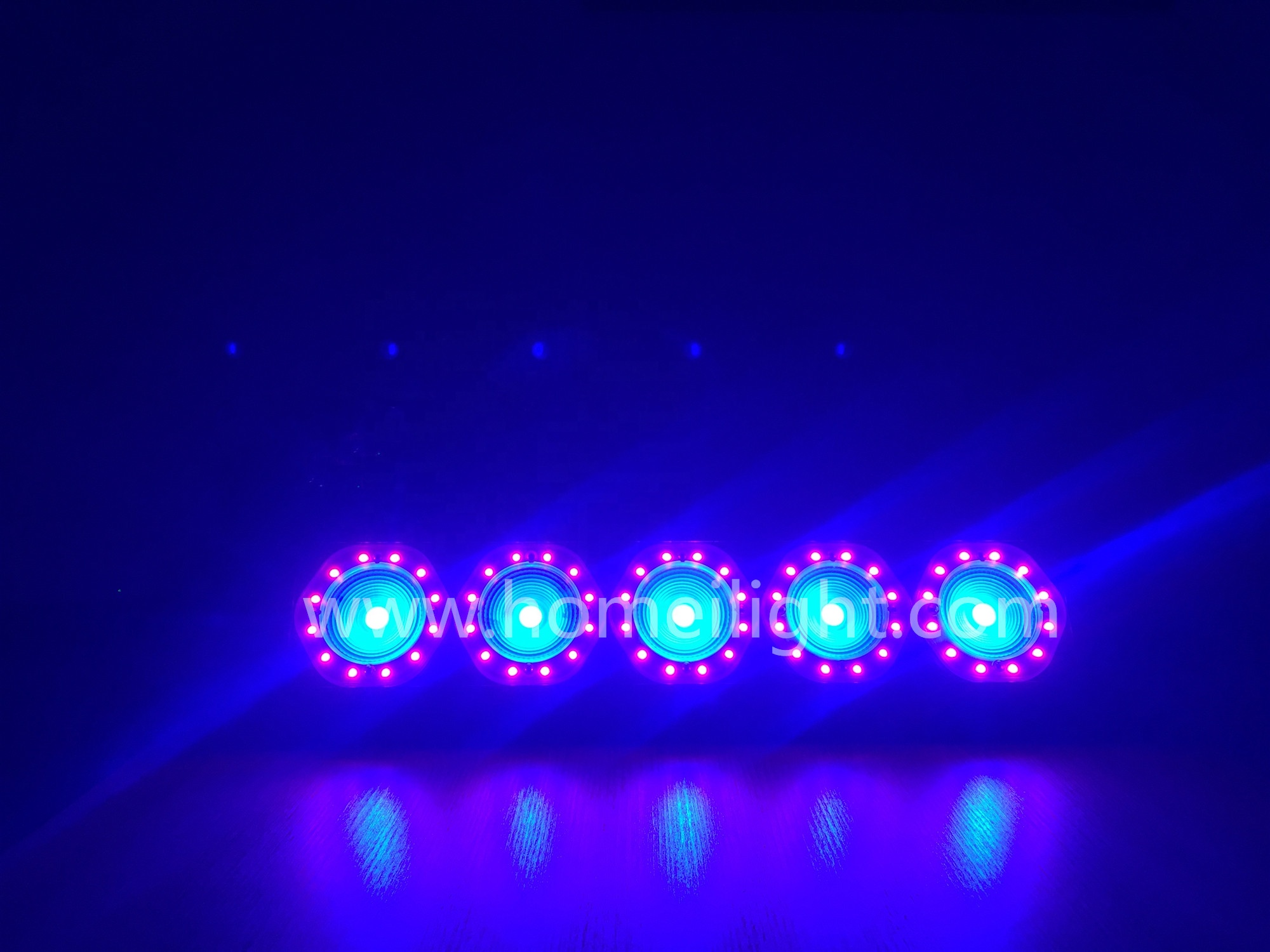 200W 5 Eyes Matrix LED Bar Light DMX512 LED Blinder Stage Lights For Church