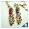 Buy cheap New Brand Grace Crystal Rhinestone Peacock Metal Keyrings Color Rhinestone Peacock Key Chains from wholesalers