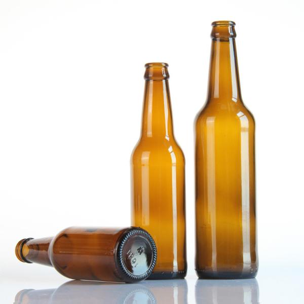 Buy cheap 200ml Brewing Breakaway Amber Glass Beer Bottle Soda Lime With Crown Cap from wholesalers