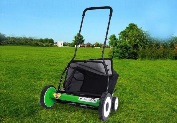 Buy cheap 20 Inch Manual Garden Lawn Mower With 4 Wheels Cutting Height 34-64mm from wholesalers