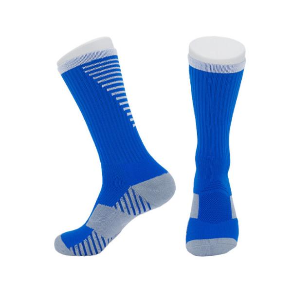 Buy cheap Blue Outdoor Streetwear Custom Sport Socks Running Athletic Basketball Socks from wholesalers