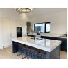 Buy cheap 50mm High Gloss Kitchen Island Storage Cabinets Blue And White Carcase from wholesalers