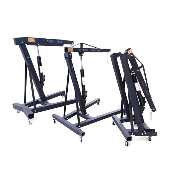 Buy cheap 2t Folding Shop Crane Mobile Engine Hoist Lifter Workshop Lift Hydraulic from wholesalers