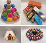48 Packaging Macaron Paper Boxes Macaron Plastic Trays Macaron Cartons