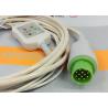 Buy cheap 5 Leads Snap AHA ECG Patient Cable , Mindray 12 Pin One Piece ECG Cable from wholesalers