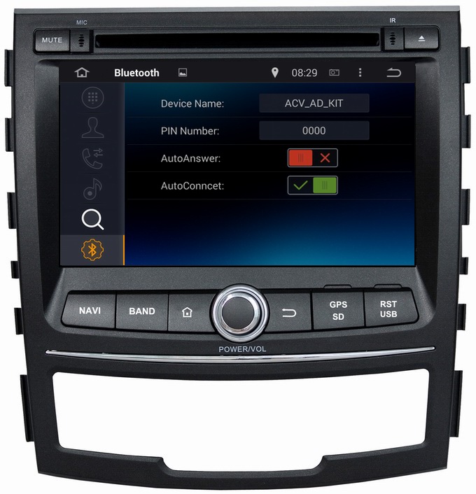 Ouchuangbo Auto GPS Satnav DVD System for Ssangyong Korando 2010-2013 Android 4.4 Radio Pl